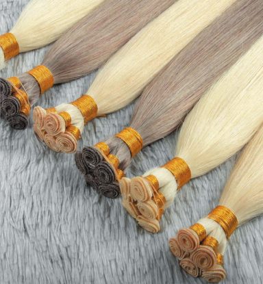 Handtied weft